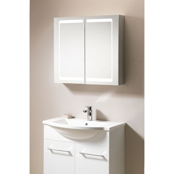 Cumulus 700 x 650 x 140mm Mirrored Cabinet